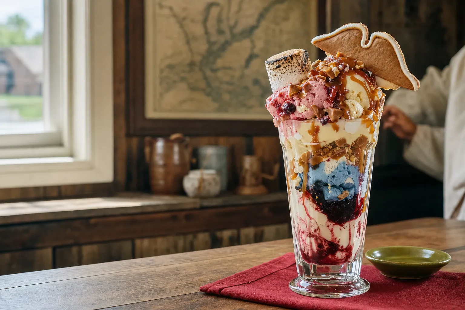 Brooker's Founding Flavors Ice Cream team serving Draper