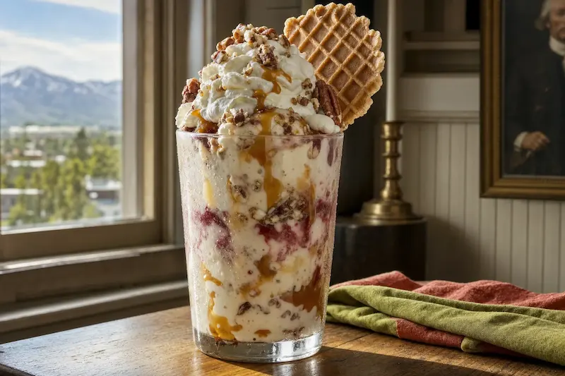 Brooker's Founding Flavors Ice Cream team serving Draper